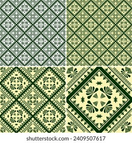 Tribal seamless tapestry
geometric mosaic tiles The interior is decorated with antique furniture, modern rugs and geo-printed fabrics. Vector Abstract Digital Print Linen Fabric