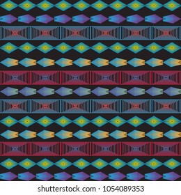  Tribal seamless texture.  ethnic  backdrop.  Striped vintage boho fashion style.  background for design. vector illustration 