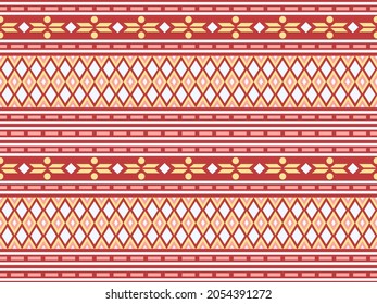 Tribal seamless vector pattern. Boho textile design. Geometric ethnic ornament.