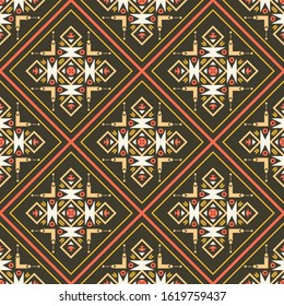 Tribal seamless vector pattern. Ethnic aztec ornament. Stylish design for paper, textile, covers, surfaces.