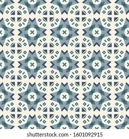 Tribal seamless vector pattern with traditional motifs. Abstract geometric background in ethnic style with folk ornament for design and print on paper, textile.