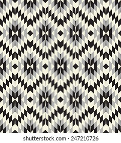 Tribal seamless zigzag geometric pattern.