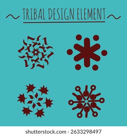 Tribal Set Vector Design Element Illustration
