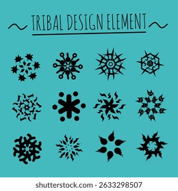 Tribal Set Vector Design Element Illustration
