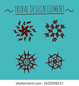 Tribal Set Vector Design Element Illustration