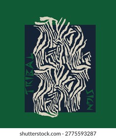 Tribal sign Typography With