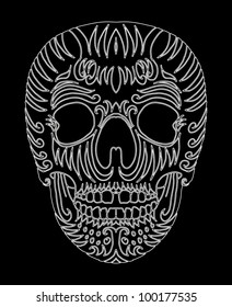tribal skull