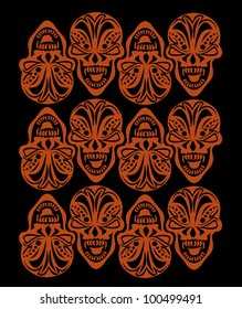 tribal skull
