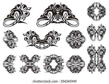 Tribal Snake Symbols Set Vector Snakes Stock Vector (Royalty Free ...