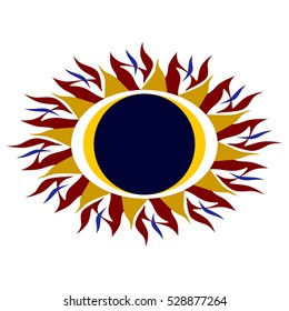 Tribal Solar Eclipse Corona
