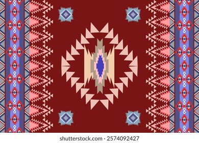 Tribal Southwestern Ethnic Pattern: Navajo, Aztec, and Apache-Inspired Design for Textiles and Decor