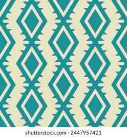 Nahtloses Muster in Südwest. Indianer Quilting Navajo Hintergrund. Ethnische Mode Aztekisches Ornament, abstrakter geometrischer Handdruck für Decken, Textil, Bildschirmhintergrund