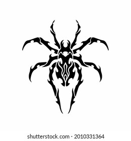 Tribal Spider Logo Tattoo Design Stencil Stock Vector (Royalty Free ...