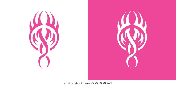 Tribal Spider Logo Vector, Abstract Arachnid Emblem, Modern Tattoo Style Symbol Branding Design