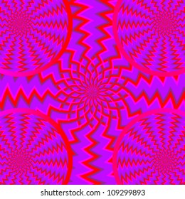 Tribal Spinners     (motion illusion)