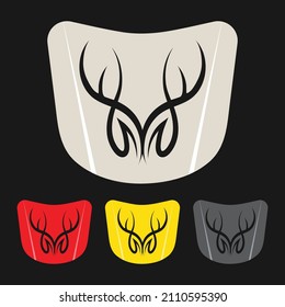 tribal stripe decal for car hood vector image