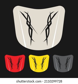 tribal stripe vinyl decal for car hood vector image