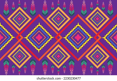 Tribal striped seamless pattern. Aztec geometric vector background. Can be used in textile design, web design for making of clothes, accessories, decorative paper, wrapping, envelope; backpacks, etc.