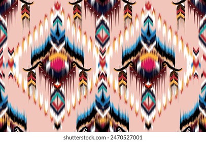 Tribal striped seamless pattern. Aztec geometric vector background. 
Can be used in textile design, web design for making of clothes, accessories, 
decorative paper, wrapping, envelope; backpacks, etc