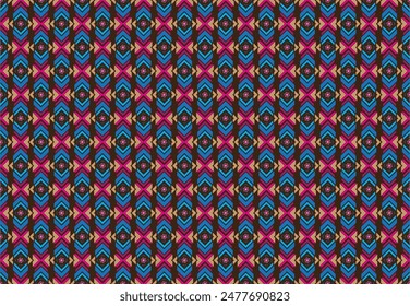 Tribal striped seamless pattern. Aztec geometric vector background. Can be used in textile design, web design for making of clothes, accessories, decorative paper, wrapping, envelope; backpacks, etc.