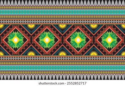 Tribal striped seamless pattern. Aztec geometric vector background. Can be used in textile design, web design for making of clothes, accessories, decorative paper, wrapping, envelope; backpacks, etc.