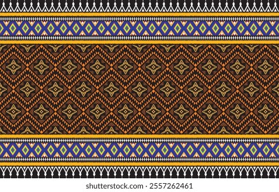 Tribal striped seamless pattern. Aztec geometric vector background. Can be used in textile design, web design for making of clothes, accessories, decorative paper, wrapping, envelope; backpacks, etc.
