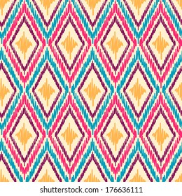 Tribal striped seamless pattern. Geometric hand drawn background. Can be used in fabric design for making of clothes, accessories; creating decorative paper, wrapping, envelope; in web design, etc. 