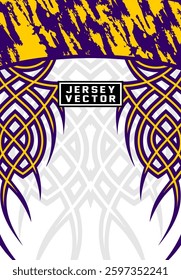TRIBAL STYLE BORDER BACKGROUND FOR FULL SUBLIMATION JERSEY