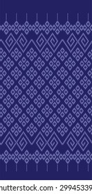 Tribal style design background.Design Publications and fabrics with blue.