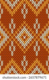 “Patrón textil de punto de estilo bohemio y tribal para la moda y la decoración del hogar