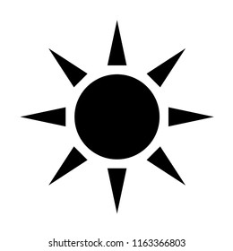 tribal sun flat design icon vector illustration on white background