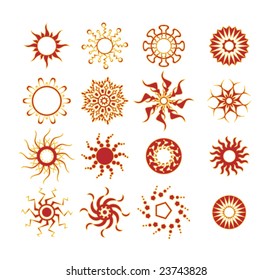 Tribal Sun Silhouettes