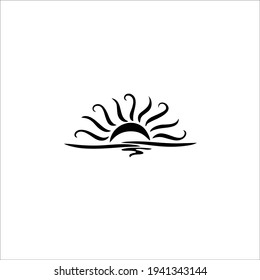 Tribal Sun Symbol Logo Tattoo Design Stock Vector (Royalty Free ...