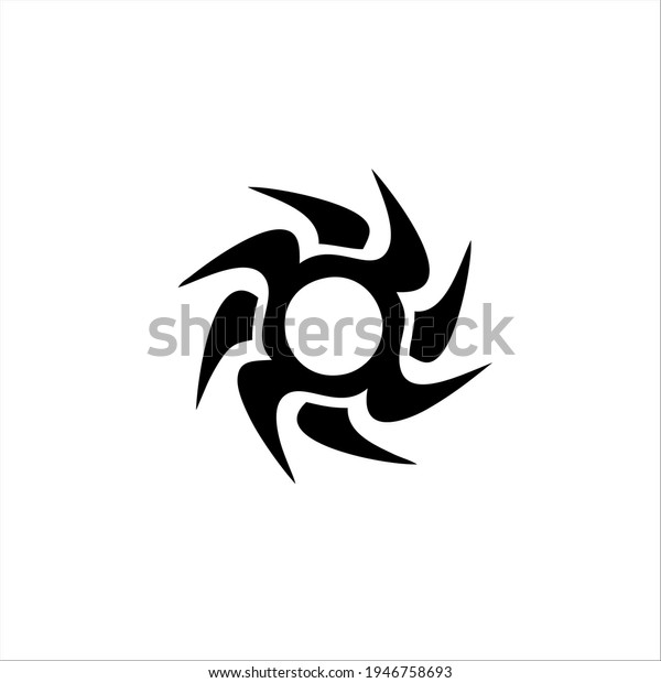 Tribal Sun Symbol Logo Tattoo Design Stock Vector (Royalty Free ...