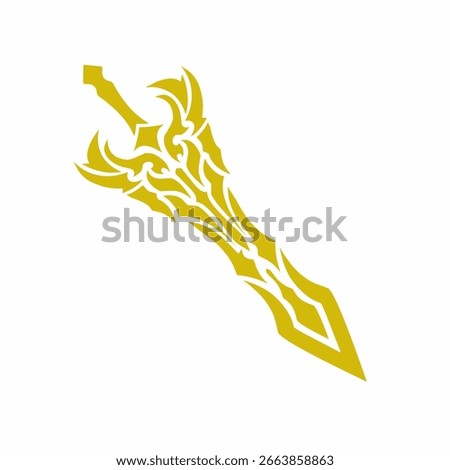 Tribal Sword Silhouette for tattoo