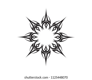 tribal tatto collection set  flame tatoo totem Vector Illustration design
