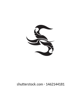tribal tatto collection set  flame tatoo totem Vector Illustration design
