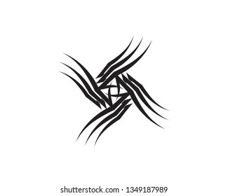 Tribal tatto vector template