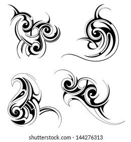 Tattoo Design Maori Polynesian Tribe Origin Stock Vector (Royalty Free ...