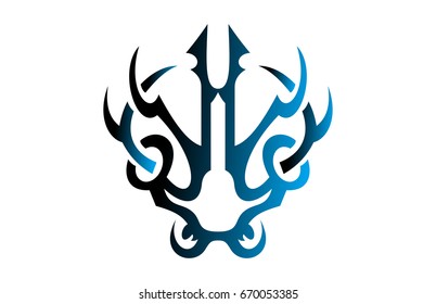 Lord Shiva Weapon Tattoo Design Vector Stock Vector (Royalty Free ...