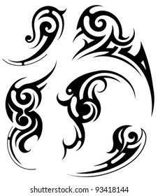 100,000 Tribal tattoo design Vector Images
