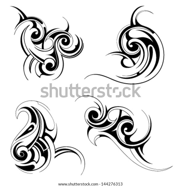 Tribal Tattoo Stock Vector (Royalty Free) 144276313 | Shutterstock