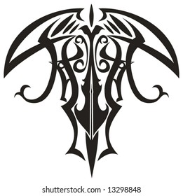 Tribal tattoo abstract.