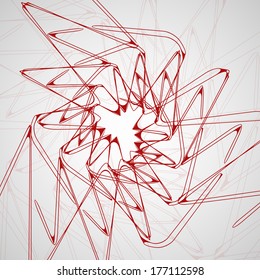 Tribal tattoo - abstract background, futuristic shapes illustration.