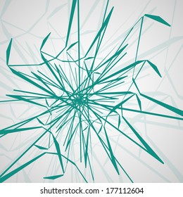 Tribal tattoo - abstract background, futuristic shapes illustration.
