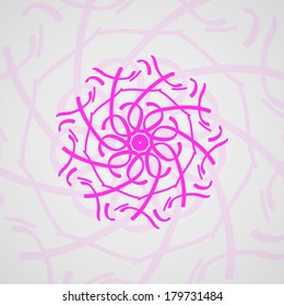 Tribal tattoo - abstract background, futuristic shapes illustration.