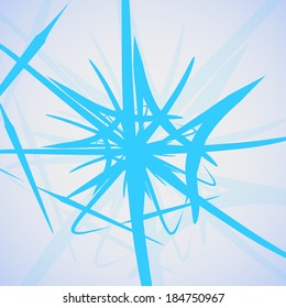 Tribal tattoo - abstract background, futuristic shapes illustration.