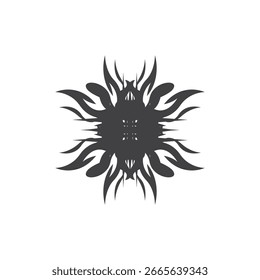 Vector de Plantilla abstracto del tatuaje tribal