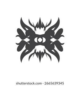 Vector de Plantilla abstracto del tatuaje tribal