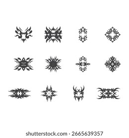 Tribal Tattoo  abstract template vector